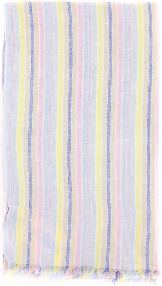 New Multi-Colored Linen Scarf
