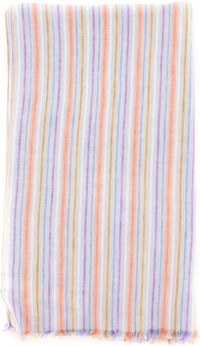 New Multi-Colored Linen Scarf