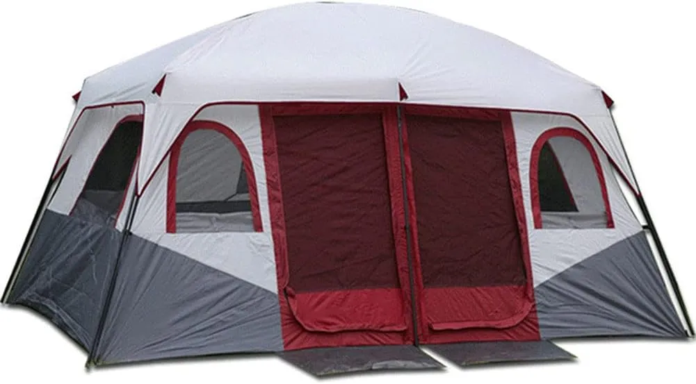 NIEH 8-12 Person Dome Tent 2 Bedroom Large Family Tent Camping Tents Shelters Festival Essential Doble Layer Tent for Hiking Camping Outdoor