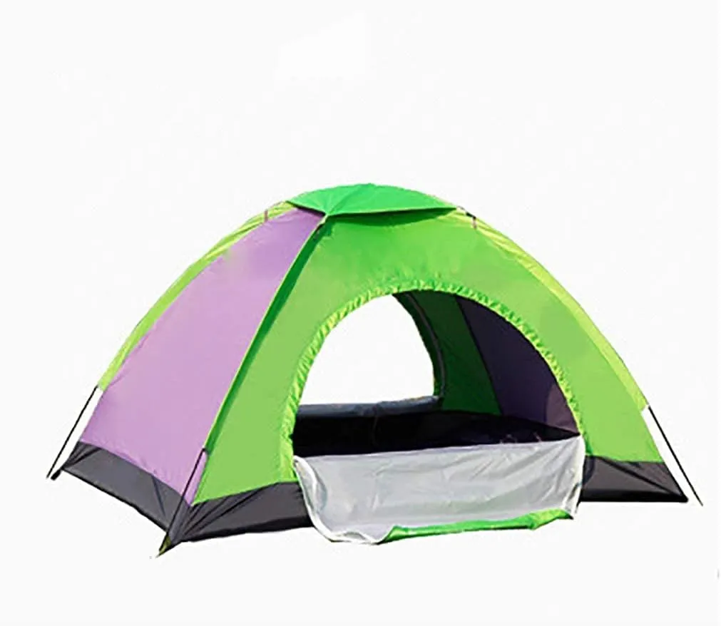 NIEH Outdoor Camping Tent Camping Tent,Waterproof & Windproof Backpack Outdoor Dome Tent Two Doors Backpacking with Gauze Curtain,2-4 Person Large Tent for Family,Beach Traveling,Hunting,Fish