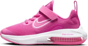 Nike Air Zoom Arcadia 2 Little Kids' Shoes (DM8492-601, Laser Fuchsia/White-White) Size 2.5
