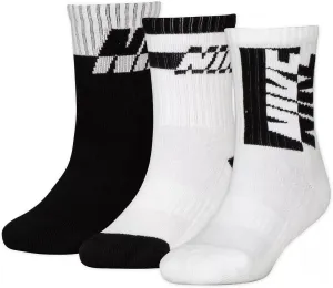 Nike Big Boys Everyday Cushioned Training Crew Socks 3 Pack (Multi(SX7821-903)/W, Small)