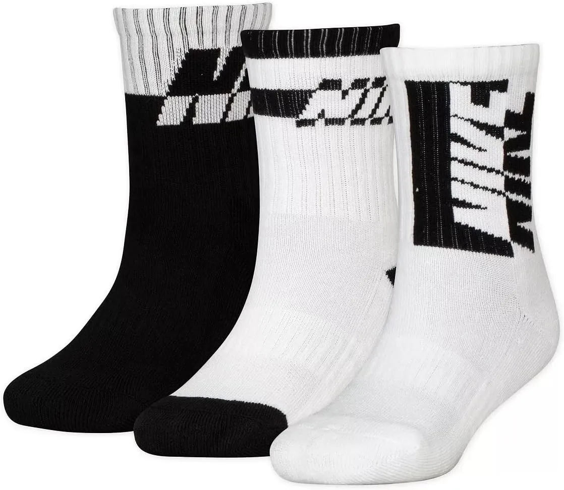 Nike Big Boys Everyday Cushioned Training Crew Socks 3 Pack (Multi(SX7821-903)/W, Small)