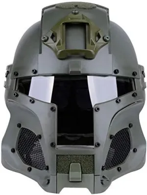 N/W Men's Cosplay Airsoft Paintball Full Face Protective Helmet, Medieval/Knight Style, Adult, Medium, 3.2 pounds