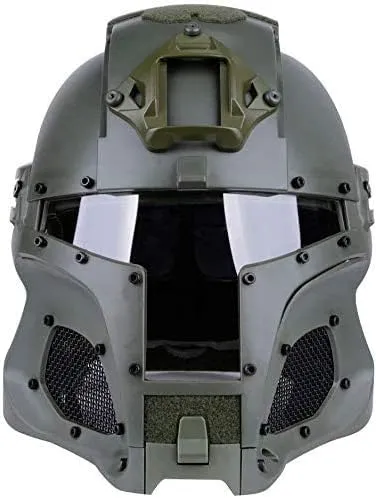 N/W Men's Cosplay Airsoft Paintball Full Face Protective Helmet, Medieval/Knight Style, Adult, Medium, 3.2 pounds