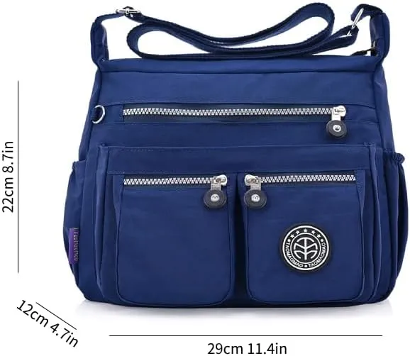 Nylon Crossbody Bag for Women Travel Purses and Handbag Large Capacity Waterproof Shoulder Bag