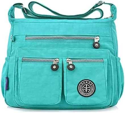 Nylon Crossbody Bag for Women Travel Purses and Handbag Large Capacity Waterproof Shoulder Bag
