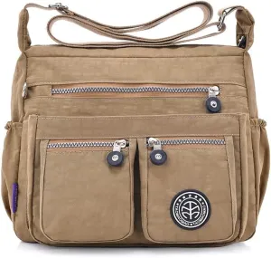 Nylon Crossbody Bag for Women Travel Purses and Handbag Large Capacity Waterproof Shoulder Bag