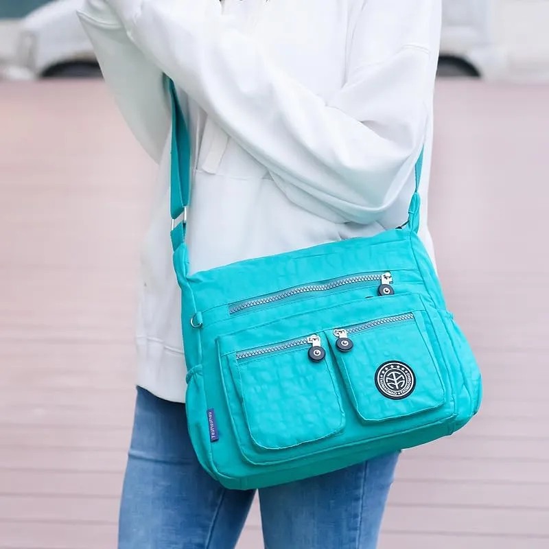 Nylon Crossbody Bag for Women Travel Purses and Handbag Large Capacity Waterproof Shoulder Bag
