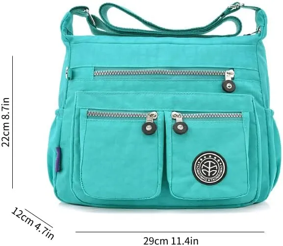 Nylon Crossbody Bag for Women Travel Purses and Handbag Large Capacity Waterproof Shoulder Bag