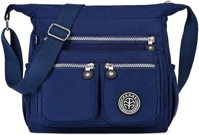 Nylon Crossbody Bag for Women Travel Purses and Handbag Large Capacity Waterproof Shoulder Bag