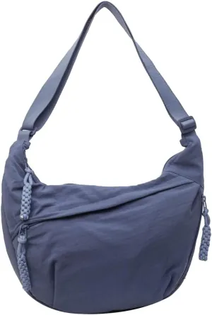 Nylon Crossbody Bags for Women Men, Multi-Pockets Crescent Crossbody Bag Dumpling Lightweight Travel Sling Bag