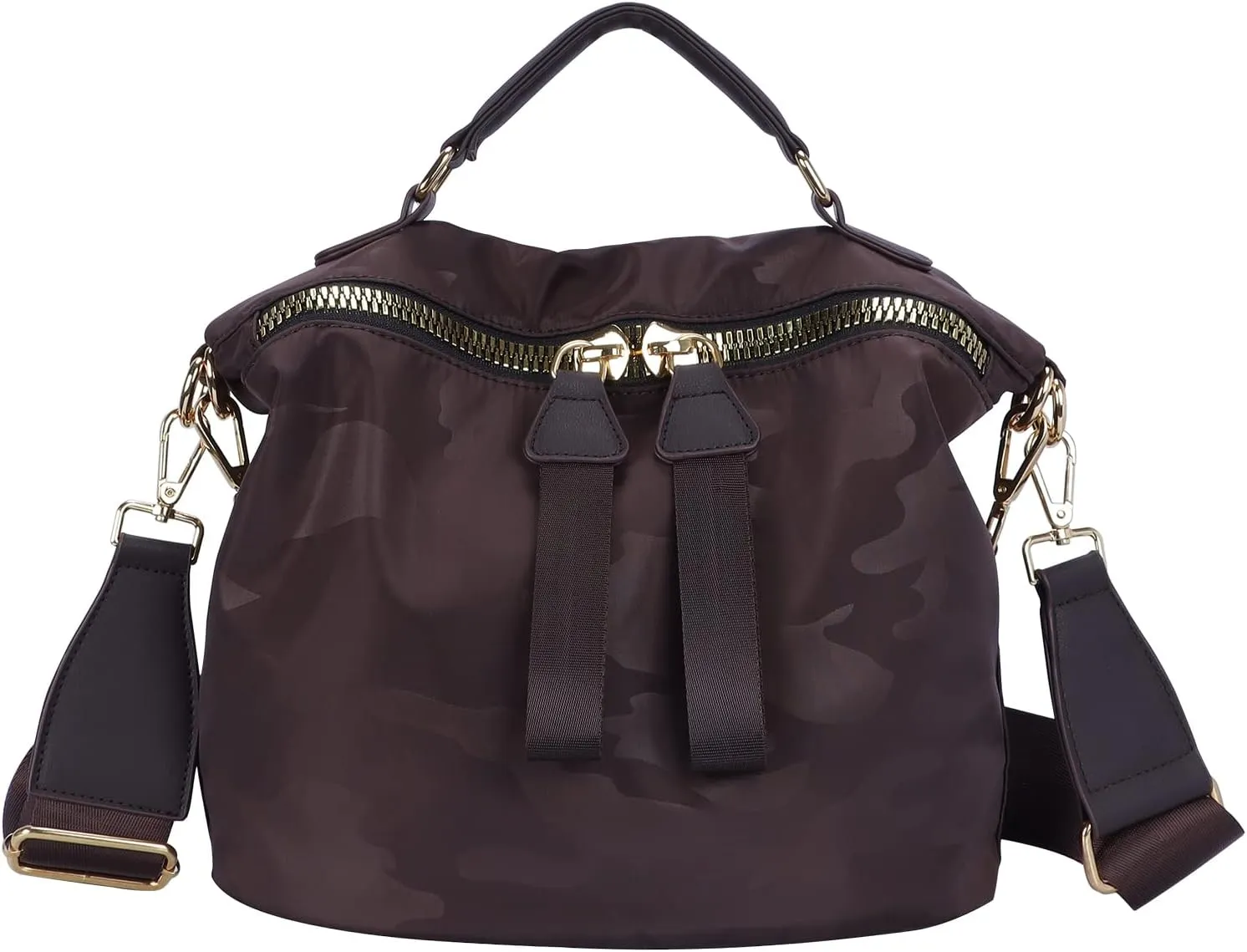 Nylon Crossbody Handbag for Women Anti-theft Purse Shopping Tote Bag Lightweight Shoulder Bag
