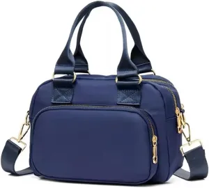 Nylon Shoulder Handbags for Women, Waterproof Multi Lightweight Pocket Purses and Cross-body Bags.