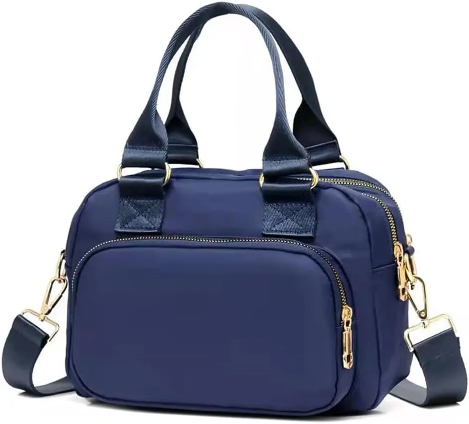 Nylon Shoulder Handbags for Women, Waterproof Multi Lightweight Pocket Purses and Cross-body Bags.
