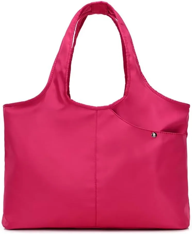 Nylon Tote Handbag for Women Large Top Handle Bag Lightweight Mommy Bag Multi Pocket Travel Satchel Shopping Bag
