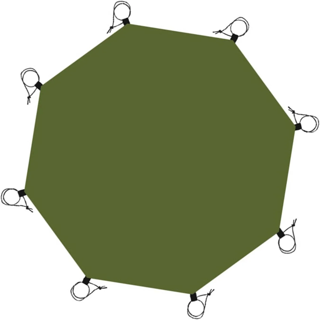Octagonal Tent Base Sheet for Outdoor Camping and Hiking
