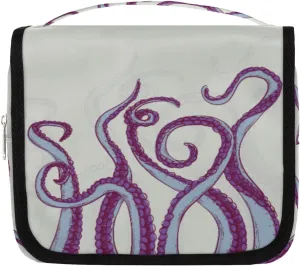 Octpus Tentacle Hanging Toiletry Bag for Women Man, Ocean Animal Theme Portable Travel Makeup Bag Water Resistant Travel Bag Bathroom Organizer Toiletries Bag for Cosmetics Essentials Accessories