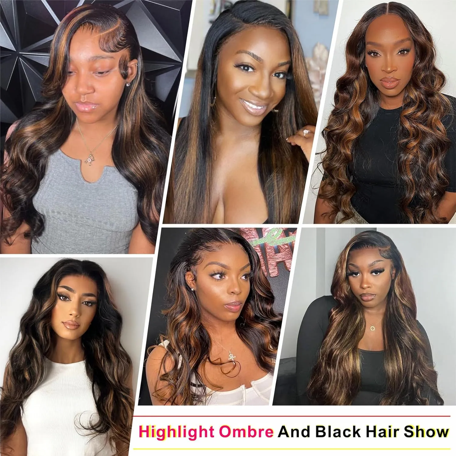 Ombre Lace Front Wig Human Hair 13x6 Body Wave 1B/30 Highlight Lace Front Wig Human Hair 180% Density HD Transparent Lace Frontal Wigs Human Hair Colored Balayage Wig for Black Women 30 Inch