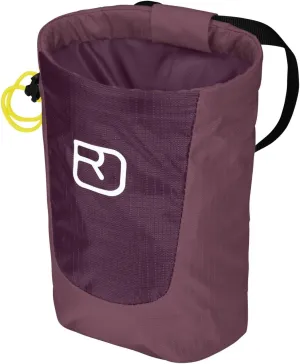 ORTOVOX CHALKBAG Utility Holster Pouch - Nylon, Mountain Rose - Climber's Chalk Bag with Zipper Pocket, Brush Holder