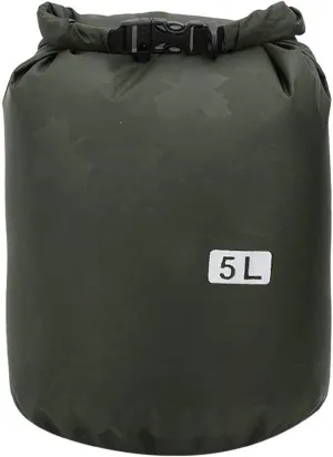 Outdoor Dry Bag Foldable Barrel Bag PVC Waterproof Dry Bag Large Capacity Storage Bag Carrying Bags for Camping Hiking and Beach Enthusiasts(5L)