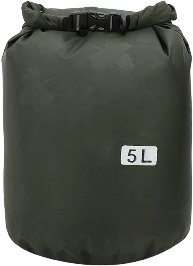 Outdoor Dry Bag Foldable Barrel Bag PVC Waterproof Dry Bag Large Capacity Storage Bag Carrying Bags for Camping Hiking and Beach Enthusiasts(5L)