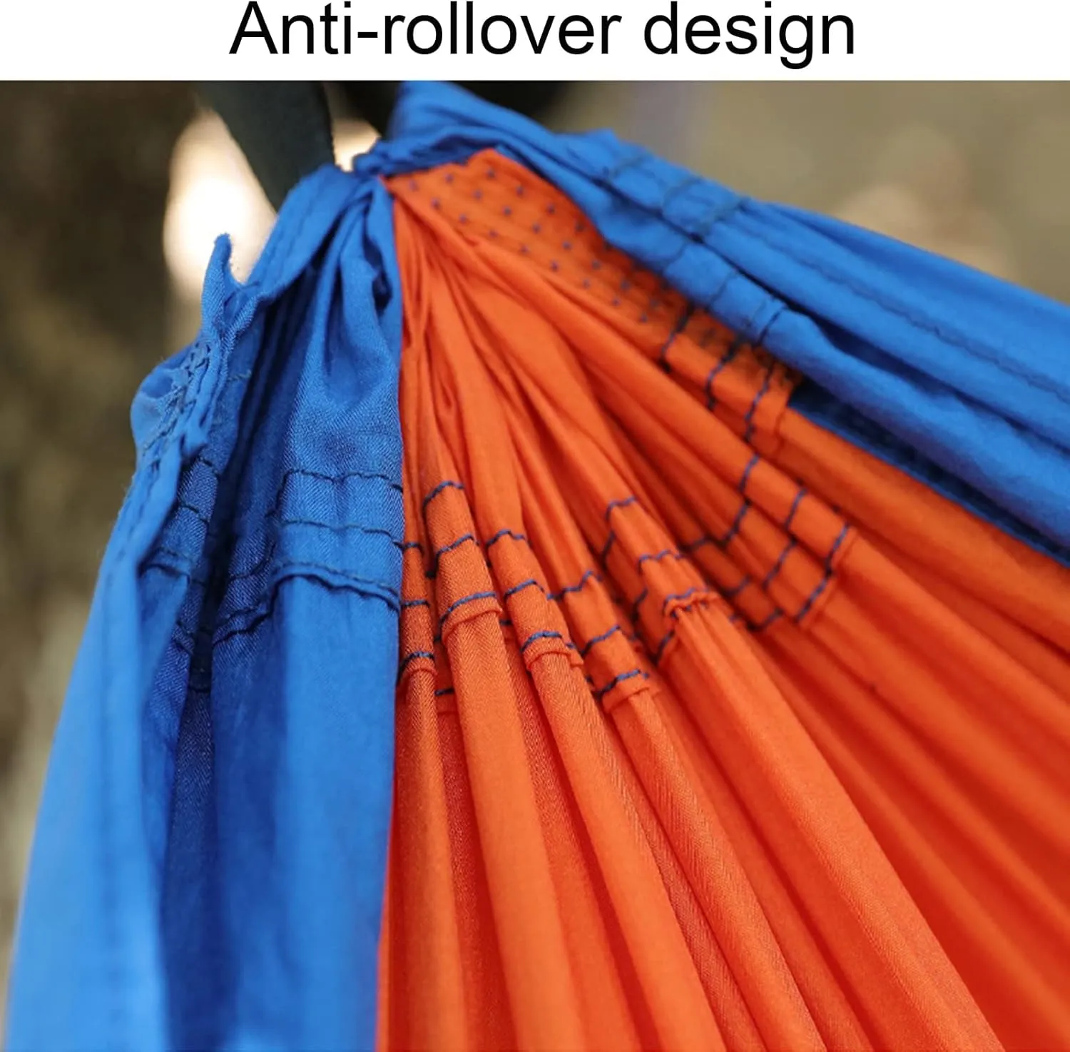 Outdoor Hammocks, Camping Hammock Double Portable Hammocks, Nylon Hammock with Tree Straps, for Outdoor Backpacking, Camping, Adventure (Red)