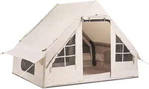 Outdoor Inflatable Tent, Automatic Free-to-Build Quick-Open, Super Rainproof Oxford Cloth Picnic Tent, Breathable, 4-6 Person, 4 Season, Camping, Backpacking, Hiking