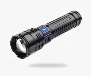 Outdoor Portable Waterproof Flashlight, Multifunctional Type-c Charging Zoom Distance LED Super Bright Flashlight for Hiking Night Fishing Patrol Mountaineering Camping Use