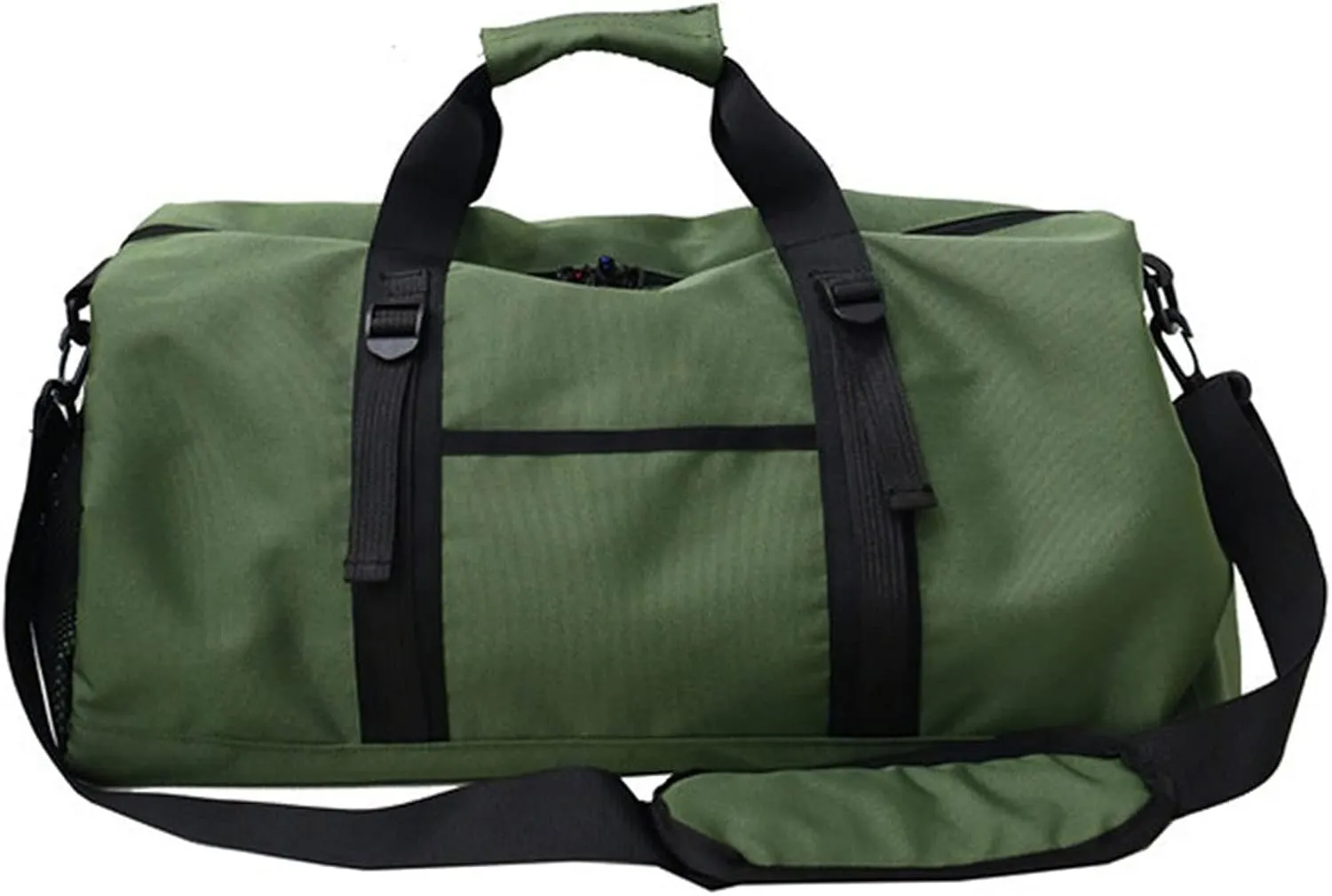 Outdoor waterproof oxford sports bag men's women's training fitness travel handbag yoga mat bag (Green)