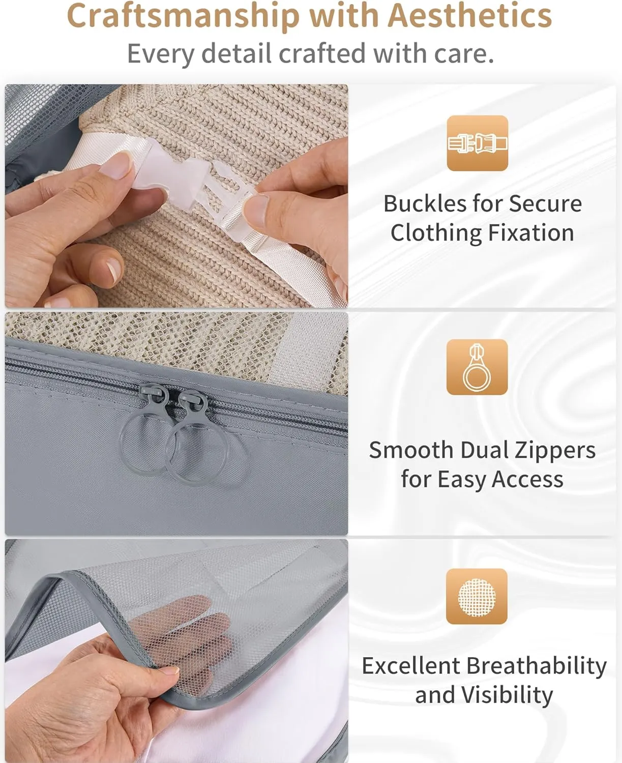 Packing Cubes 11 Set, Suitcase Organizers, Luggage Organizer Bags for Travel, Packing Cubes for Travel, with Toiletry Bag Essentials,Gray