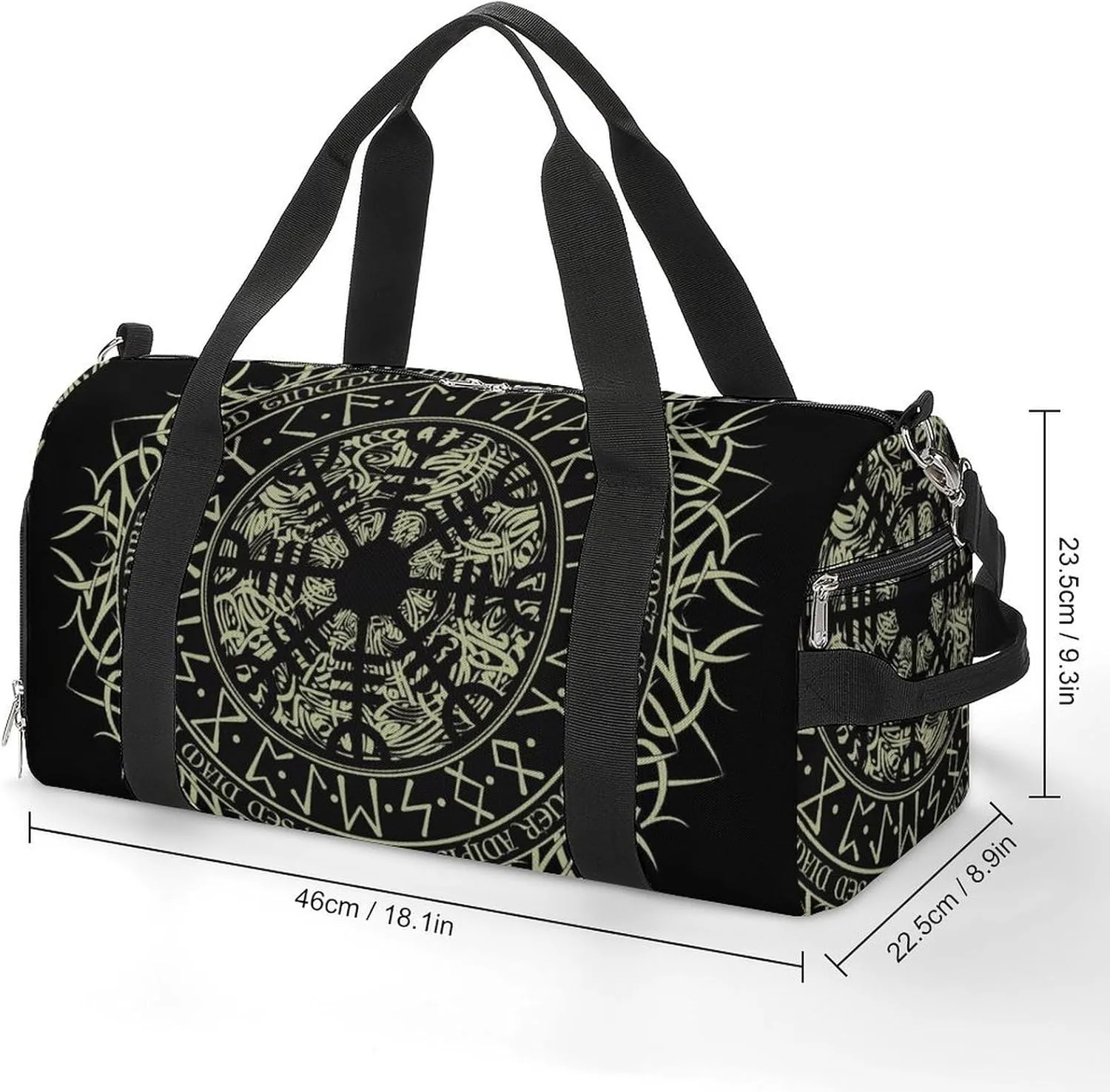 Paisley Navy Blue Pattern Fitness Bag with Large Capacity Backpack And Waterproof Bag
