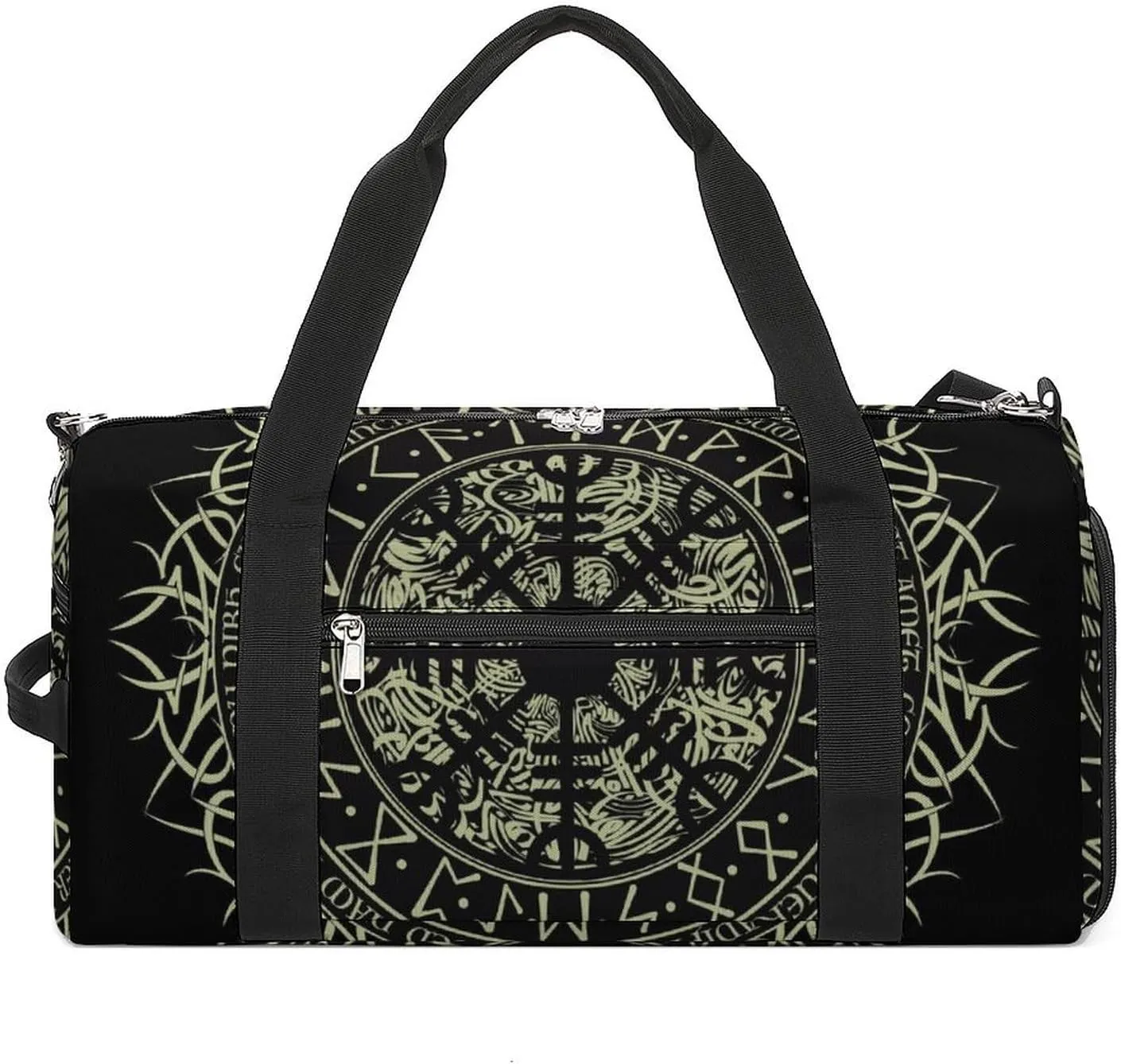 Paisley Navy Blue Pattern Fitness Bag with Large Capacity Backpack And Waterproof Bag