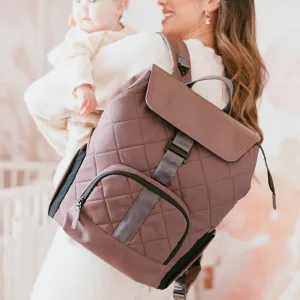 PAPERCLIP Jojo Diaper Bag Backpack with Fold Out Changing Station, Eco-Friendly (Baked Oak)