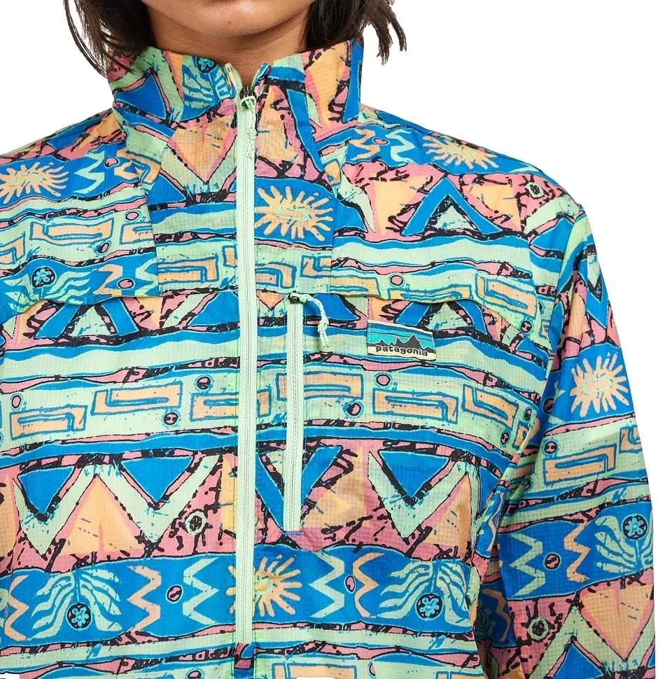 Patagonia Women's Houdini Stash 1/2-Zip Nylon Pullover Lightweight Wind Shell Jacket