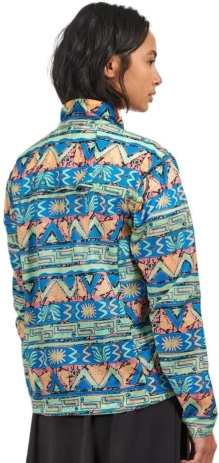 Patagonia Women's Houdini Stash 1/2-Zip Nylon Pullover Lightweight Wind Shell Jacket
