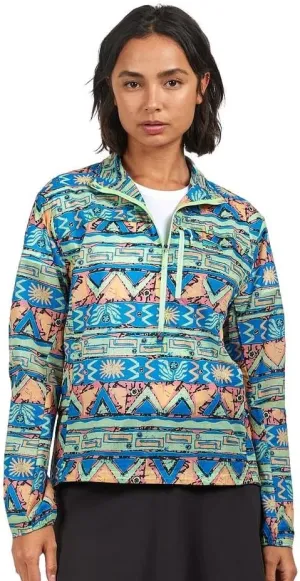 Patagonia Women's Houdini Stash 1/2-Zip Nylon Pullover Lightweight Wind Shell Jacket