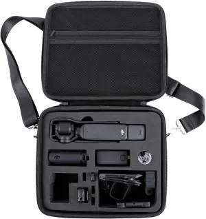 PellKing Osmo Pocket 3 Case, Portable PU Storage Protective Bag for DJI Osmo Pocket 3 Creator Combo Accessories