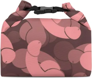 Penis Lunch Bag Reusable Lunch Tote Bag Meal Lunch Box Handbag Purse for Office Work Travel