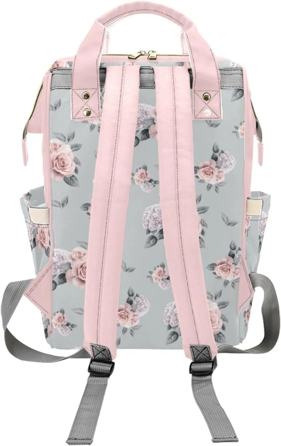 Personalized Floral Diaper Bag with Name for Girls, Custom Diaper Bag Backpack, Girl Diaper Bag, Baby Shower Gifts, Personalized Baby Bag, Multiuse Backpack, New Mom Gift