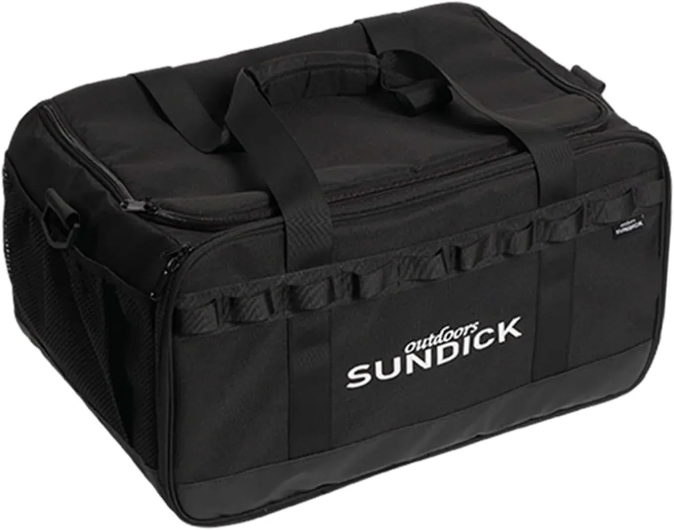 Picnics Camping Pot Set Storage Bag Gas Tank Organizer 36 L Anti Collision Versatile Crossbody Shoulder Bag for Travel Garden, Black