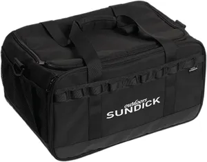 Picnics Camping Pot Set Storage Bag Gas Tank Organizer 36 L Anti Collision Versatile Crossbody Shoulder Bag for Travel Garden, Black