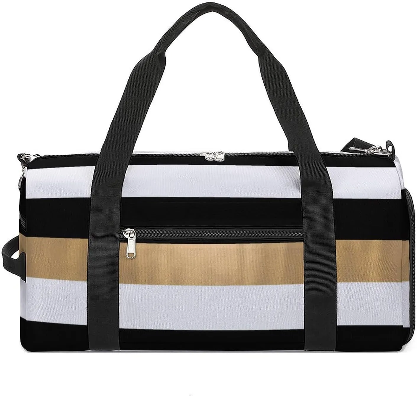 Pink Black Gray Argyle Portable Large Capacity Fully Printed Fitness Bag Unisex