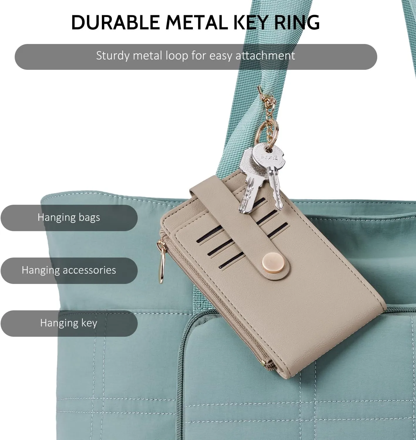 POIUGOYA Slim Wallet for Women,RFID Blocking Bifold Credit Card Holder with Zipper Coin Pocket,ID Window,Keychain