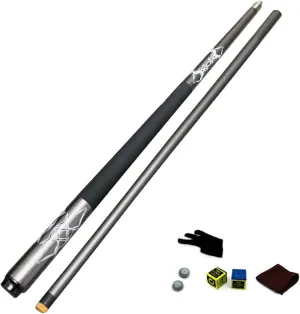 Pool Cue Set,Carbon Fiber Pool Cue Stick 13mm 1/2 Split Billiard Cue Sticks Snooker Cues Adult Easy to Store Indoor Game Outdoor