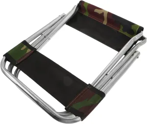 Portable Folding Fishing Chair Large Camouflage Camping Seat Lightweight and Compact Outdoor Stool for Fishing Hiking and Garden Use