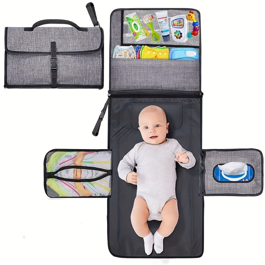 Portable Waterproof Diaper Changing Pad Kit