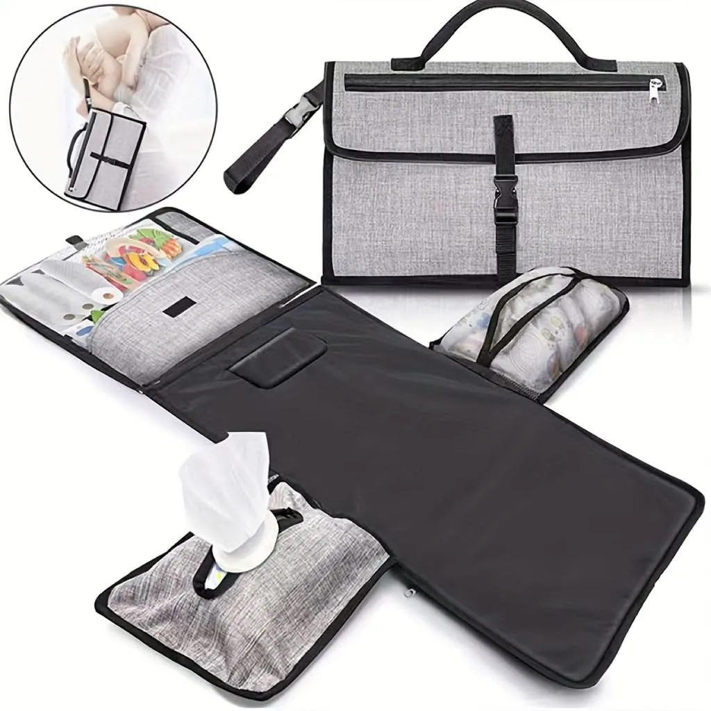 Portable Waterproof Diaper Changing Pad Kit