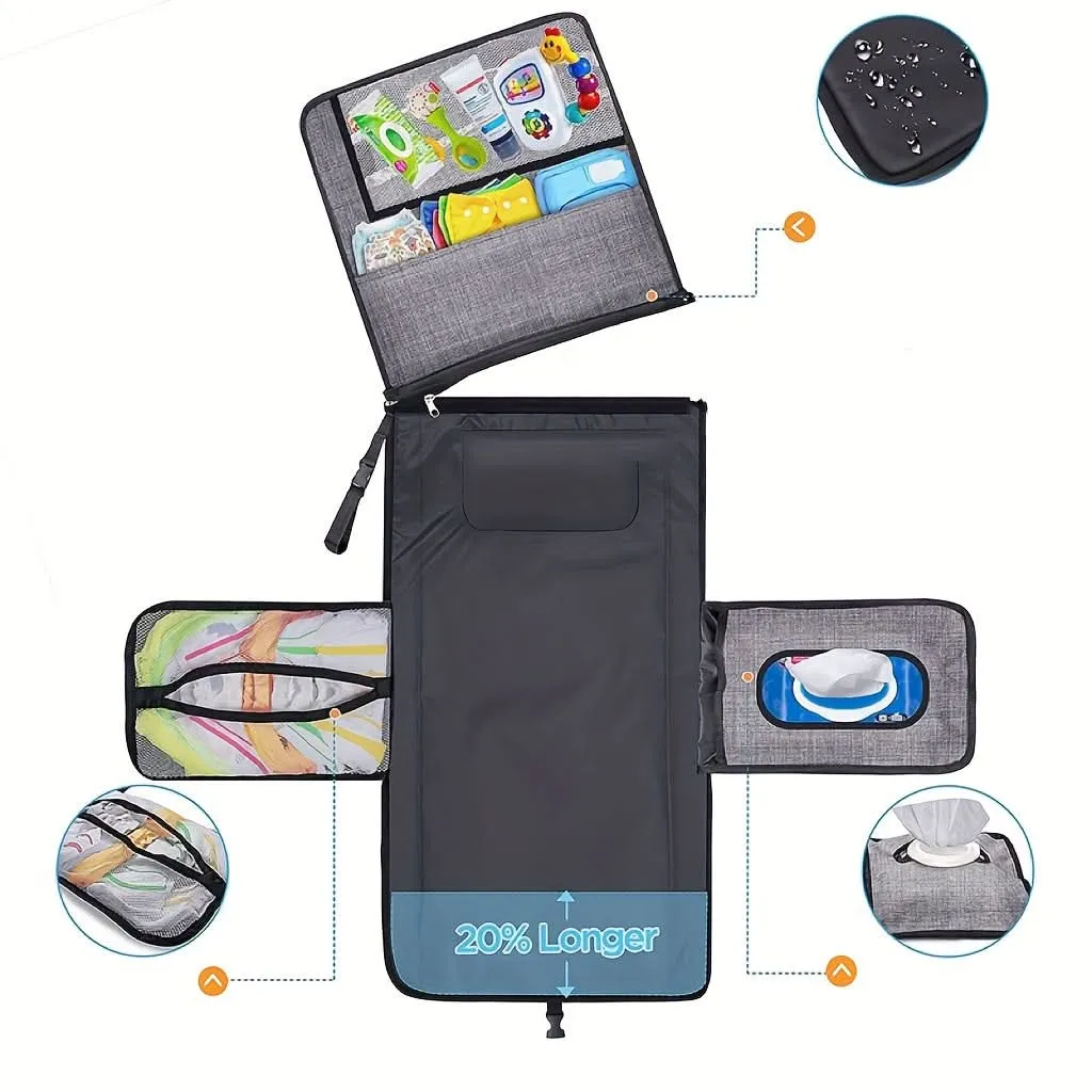 Portable Waterproof Diaper Changing Pad Kit
