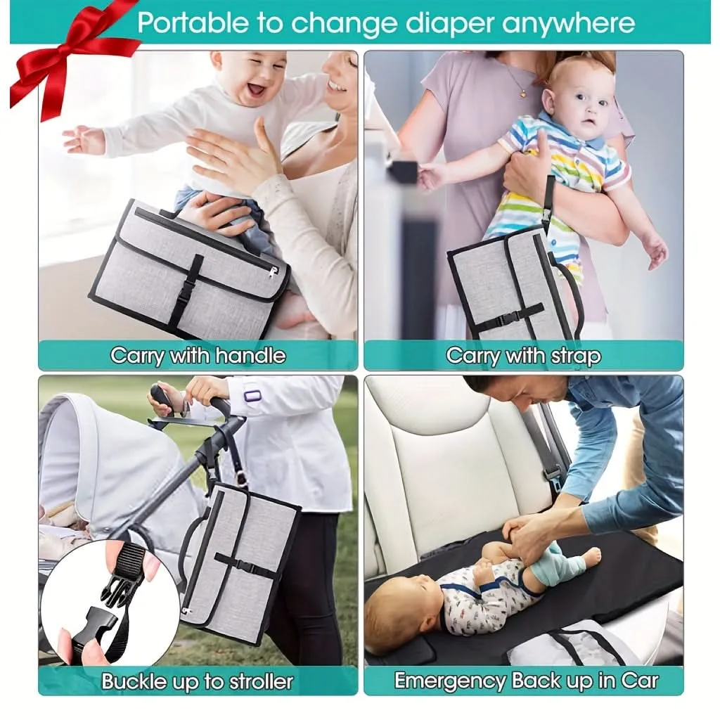 Portable Waterproof Diaper Changing Pad Kit
